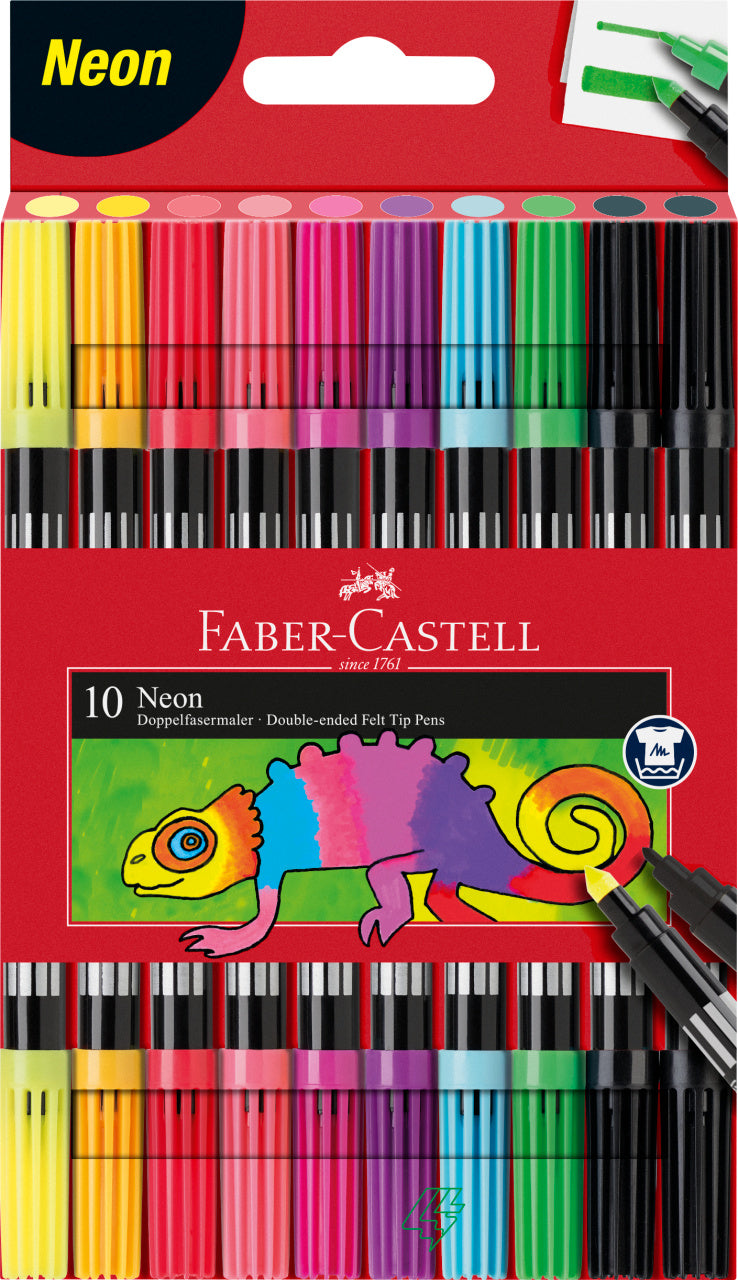 CARIOCA 10 CULORI 2 CAPETE CULORI NEON FABER-CASTELL CARIOCA 10 CULORI 2 CAPETE CULORI NEON FABER-CASTELL